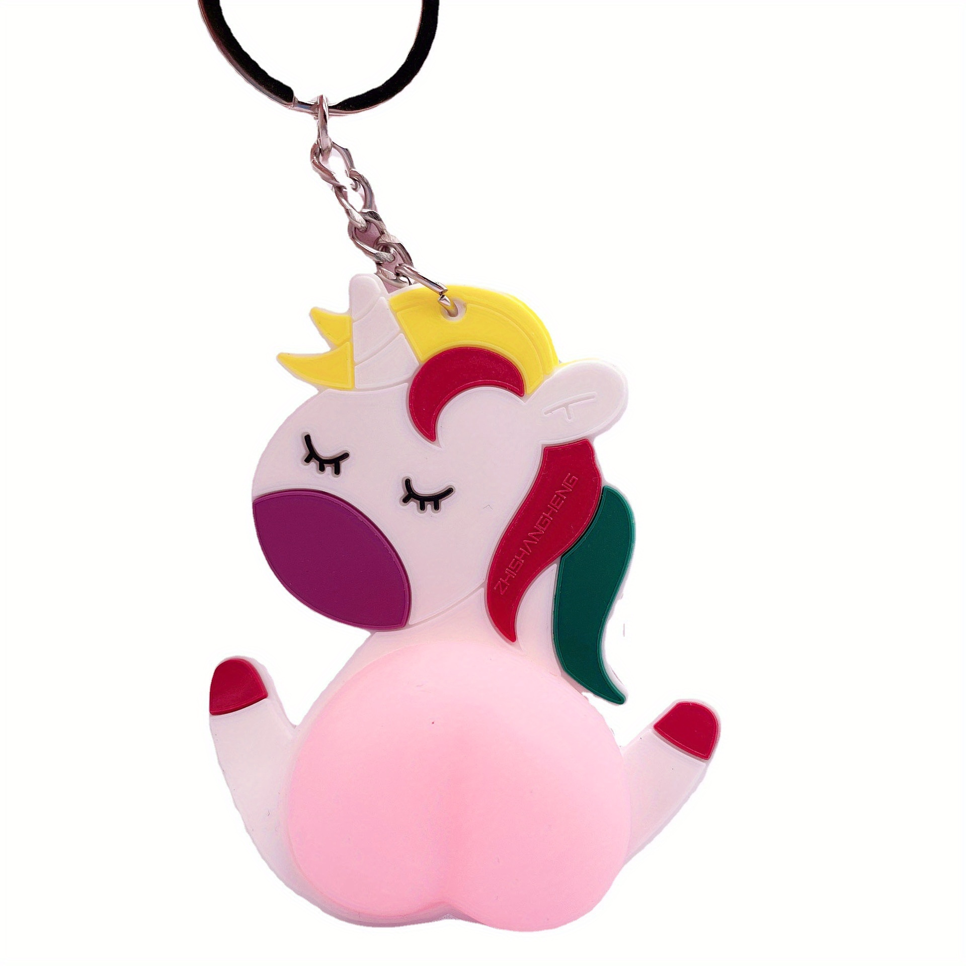 Cartoon Anime Butt Keychain, Funny Fidget Toy