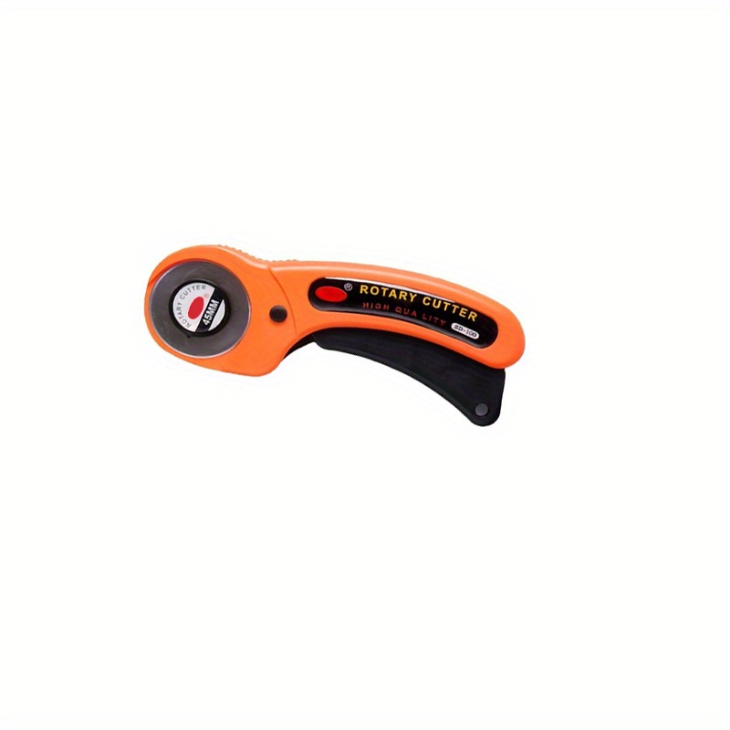 45mm Rotary Cutter for Fabric，with 6pcs Extra Repalcement Blades