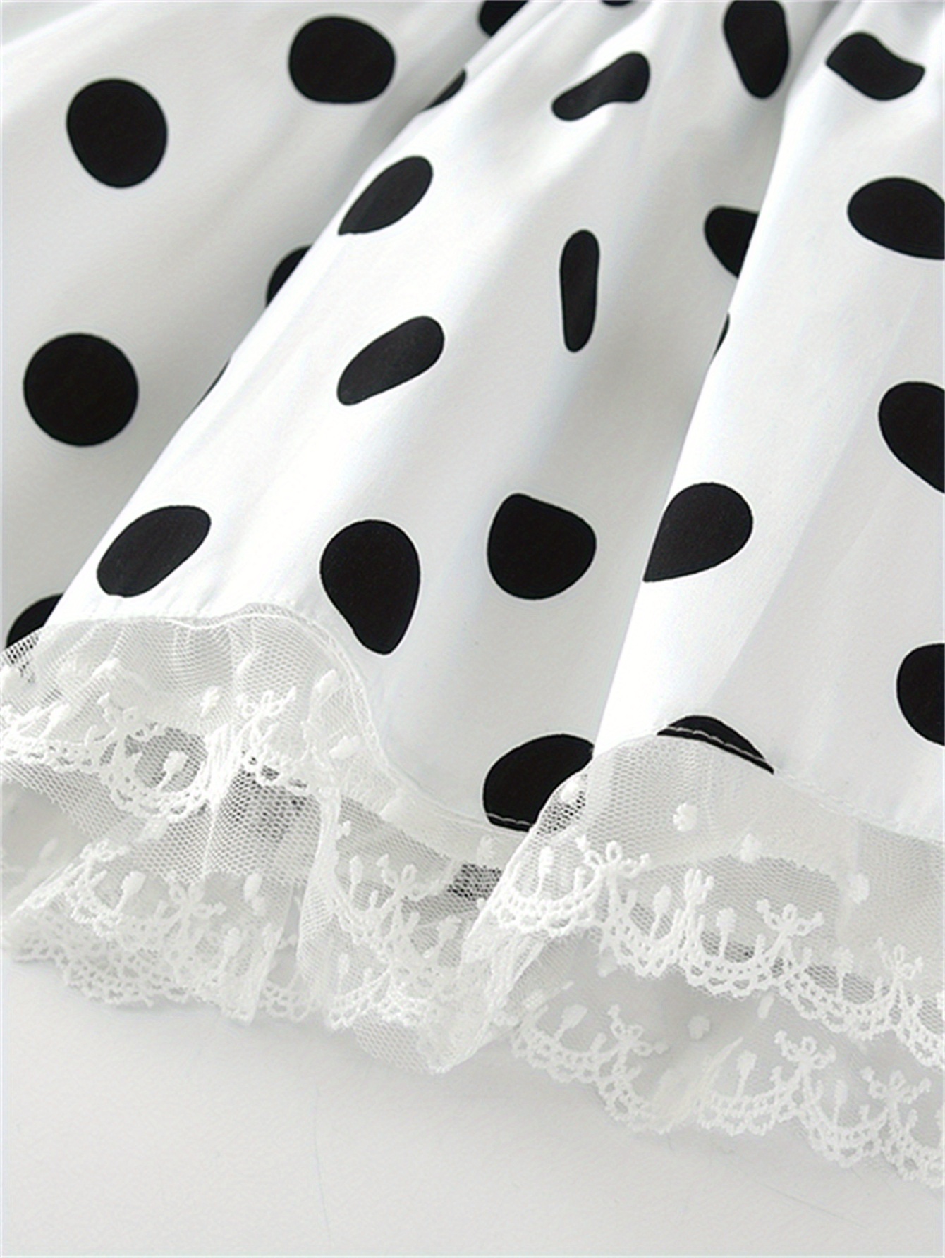 Toddler Girls Polka Dot Graphic Halter Neck Backless Lace - Temu Australia