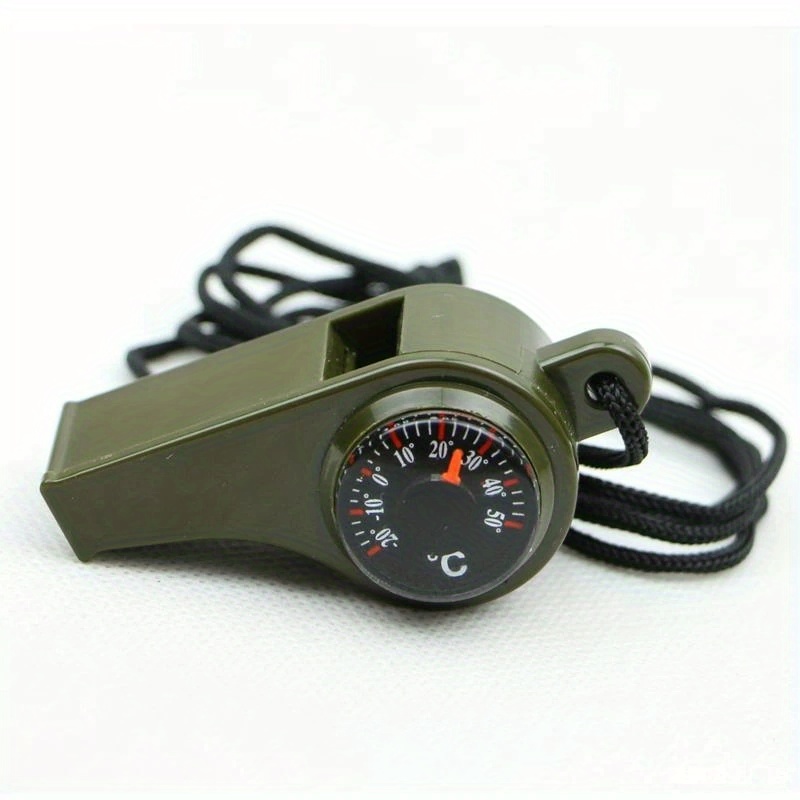 Camping Survival Tool Emergency Whistle Compass Thermometer Outdoor Tool  Survival Whistle with Lanyard Outdoor Multifunction Tool - China Whistle,  Metal Whistle