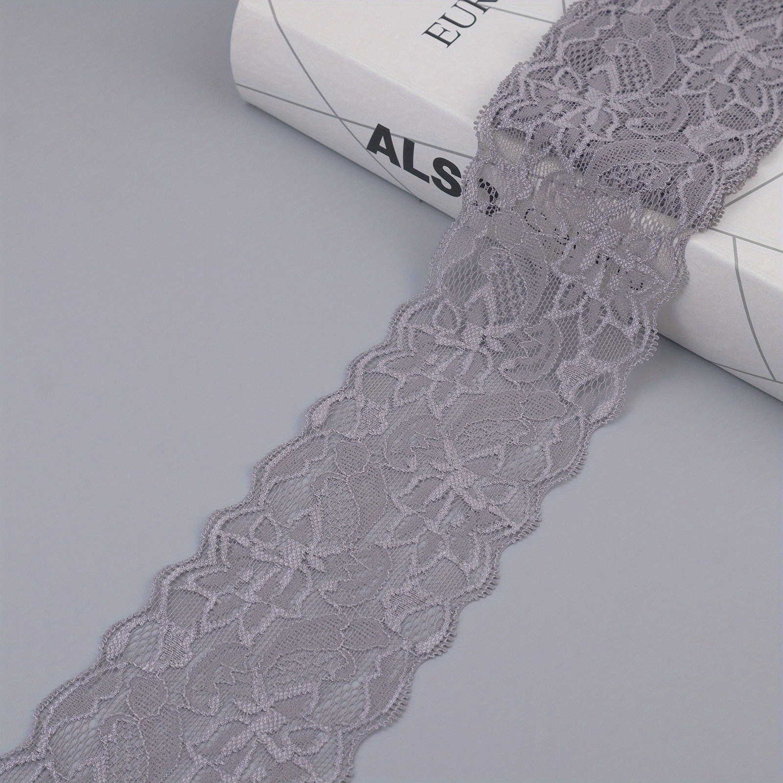 1 Yards High Quality Wide Stretch Elastic Lace Ribbon White - Temu