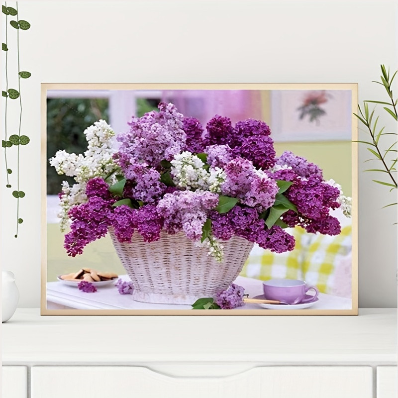 5D Diamond Painting Kitchen Table Flower Bouquet Kit