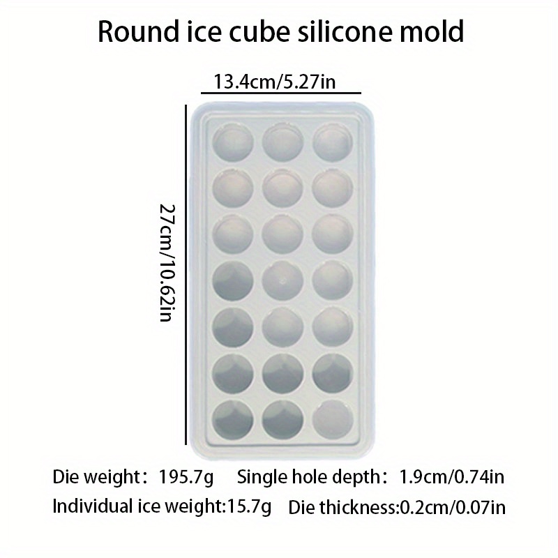 Love Heart Round Ice Lattice Mold Summer Jelly Ice Cube White Cold Powder  Silicone Mold - Temu