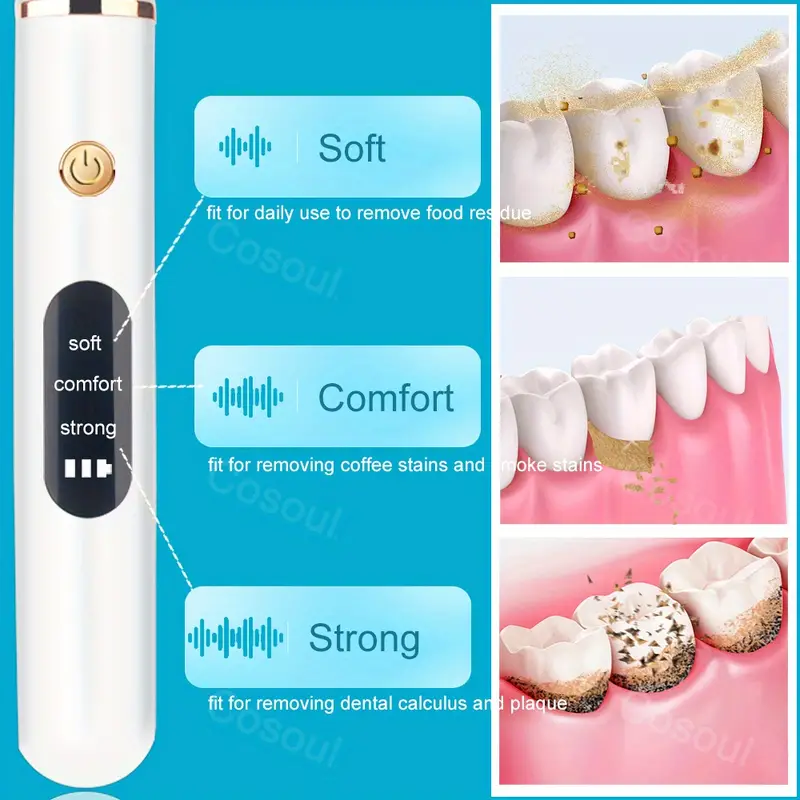 teeth whitening, ultrasonic dental calculus scaler electric sonic tooth cleaner for tartar removal and teeth whitening details 3