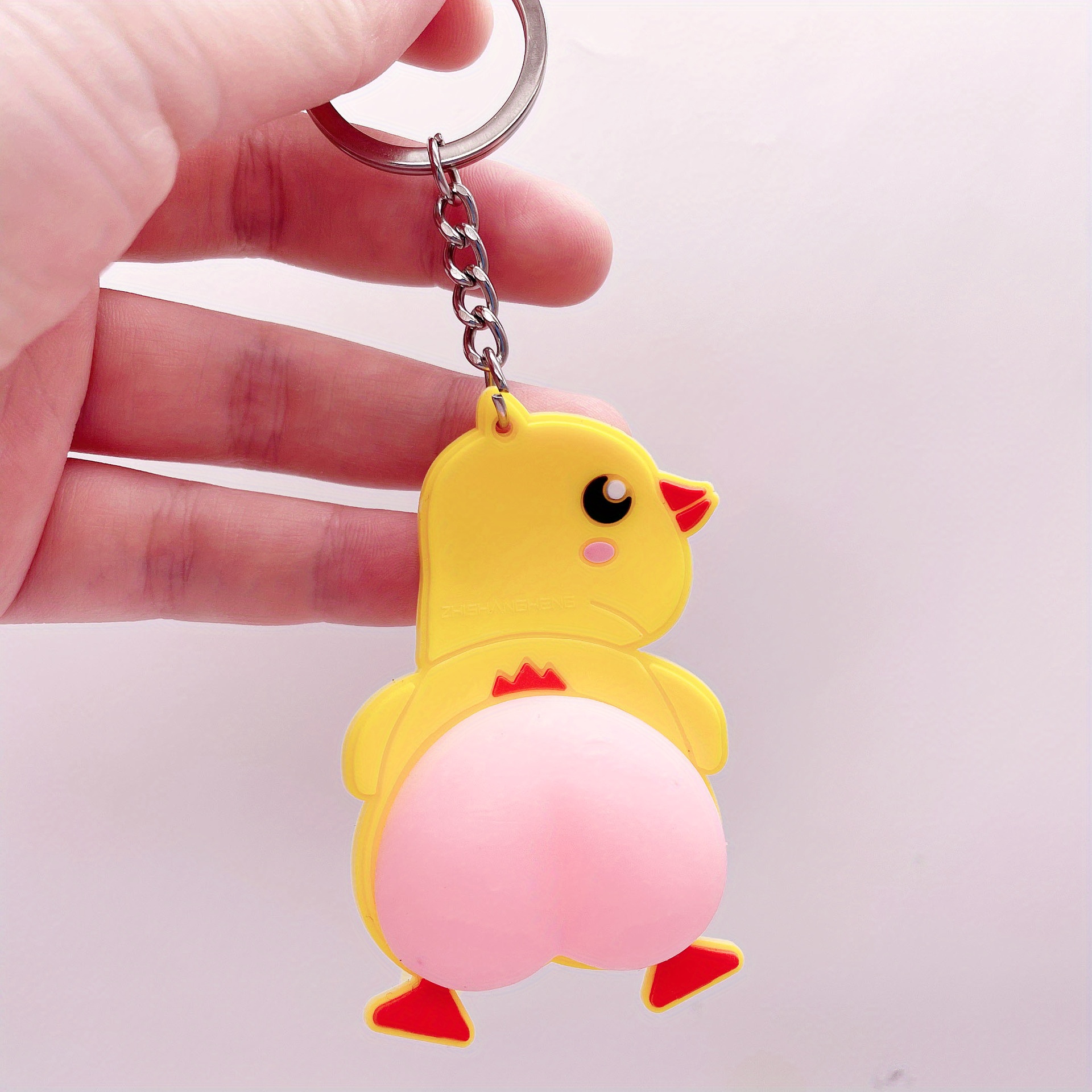 Cartoon Anime Butt Keychain, Funny Fidget Toy