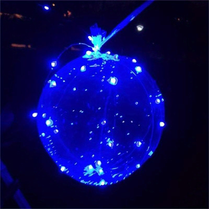 Globos LED, 10 unidades, globos de 20 pulgadas iluminados estilo helio,  globos de burbujas brillantes para Navidad, boda, cumpleaños, día de San