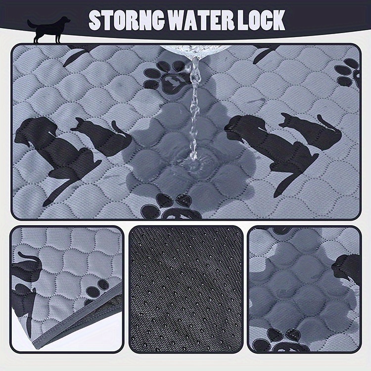 1pc pet mattress washable dog and cat pattern diaper pad reusable dogs training washable puppy pad details 1