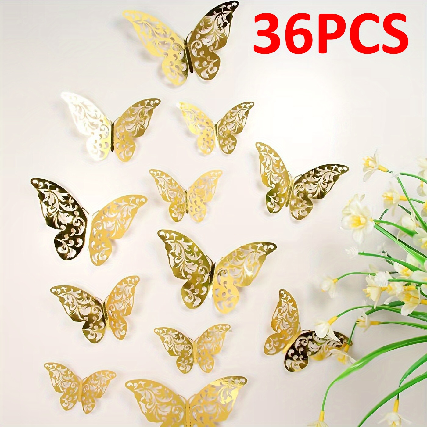 3D Butterfly Stickers DIY Wall Decals Crafts  Decorations for Weddings by