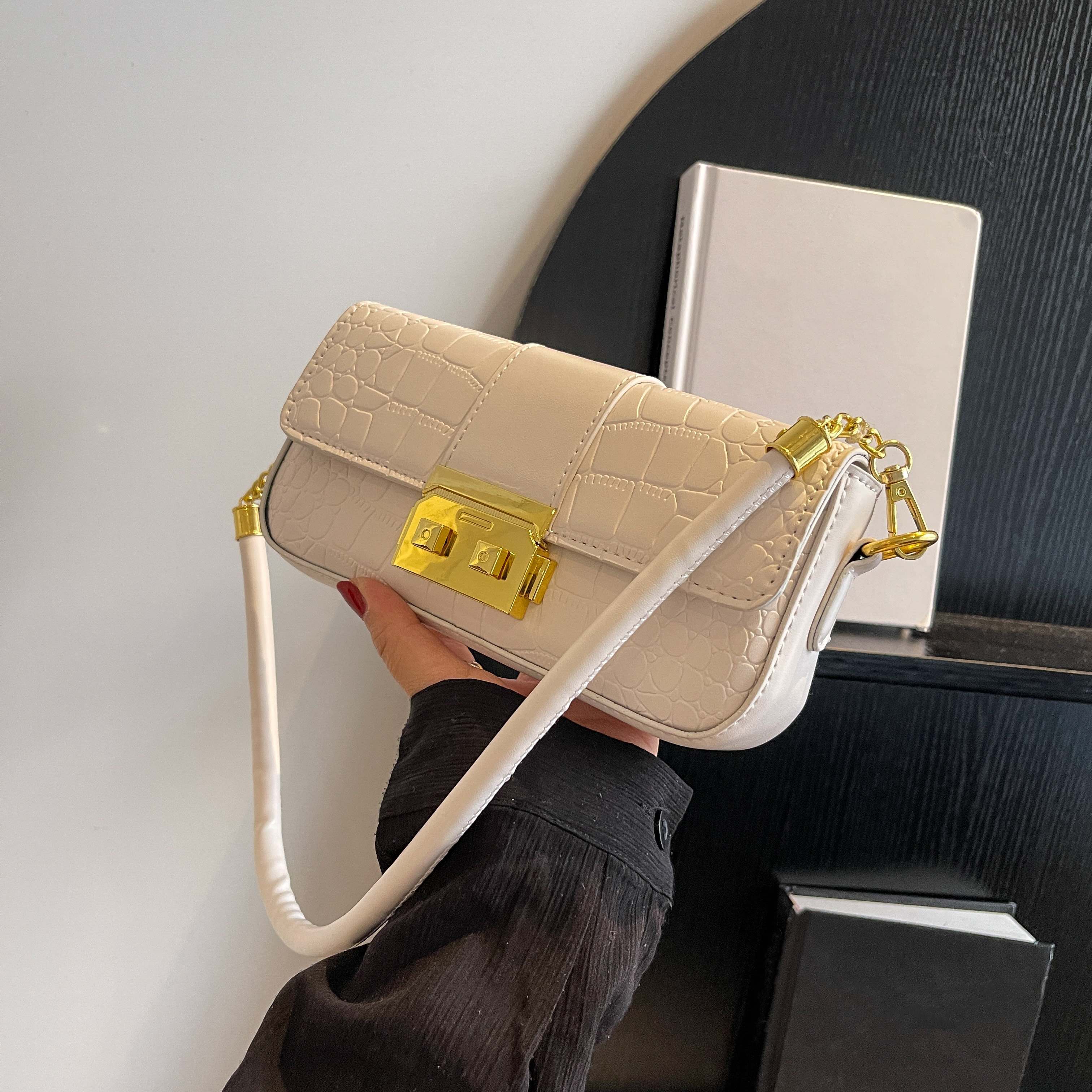 Fendi Crocodile Baguette