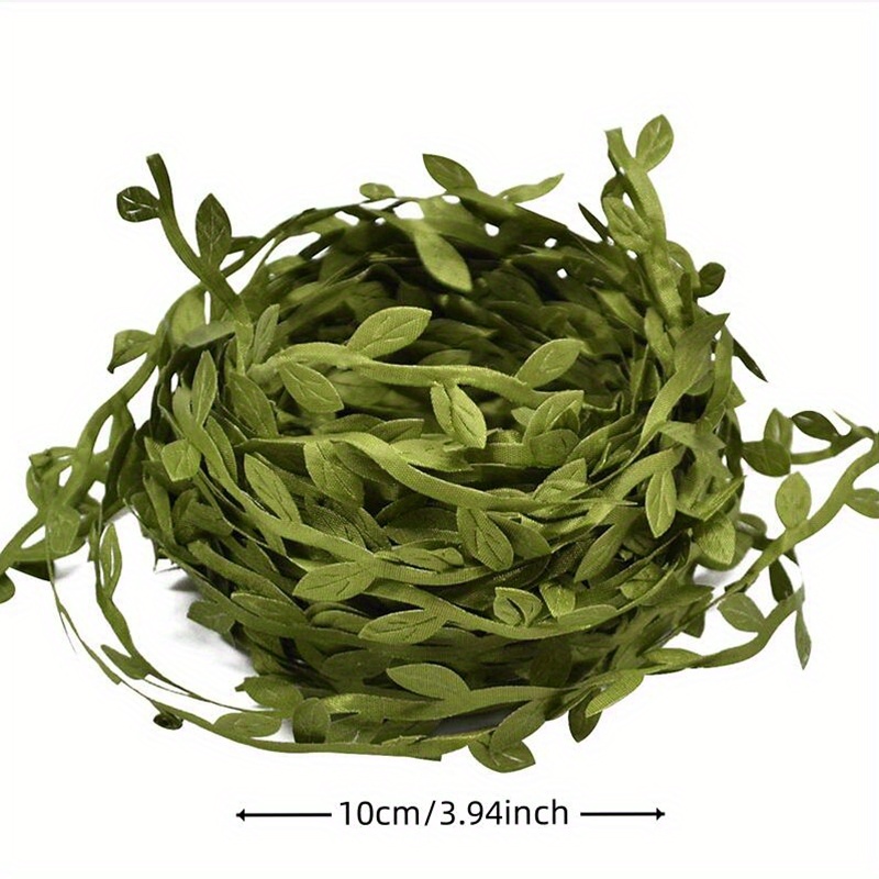 1 Roll, Silky Leaf Ribbon, 10 Meter, Artificial Vines Leaves String Trim  Ribbon, Wild Jungle Botanical Greenery For Baby Shower Party Wedding, Home  Wr