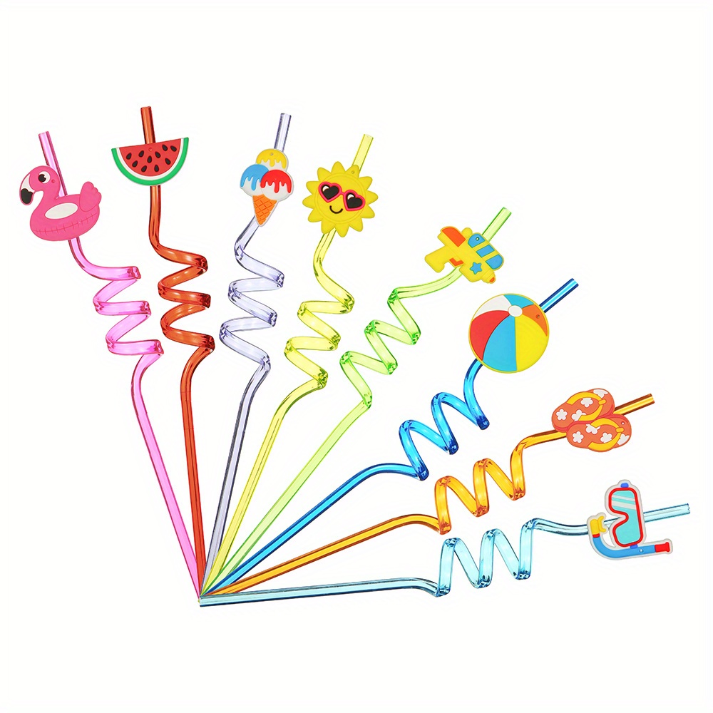 Reusable Straws for Kids - Party Decorations