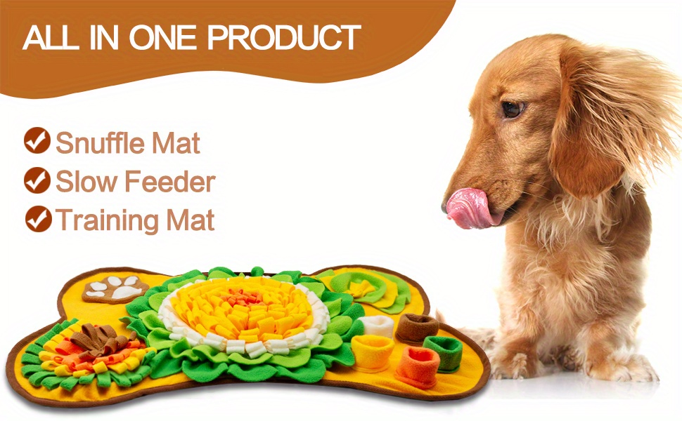Interactive Dog Sniffing Pad For Food And Treats - Engaging And