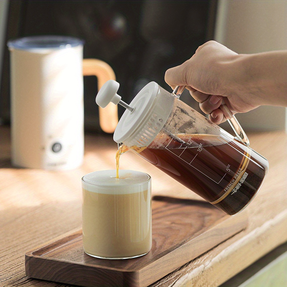Glass French Press Coffee Maker Heat resistant Glass 3 - Temu