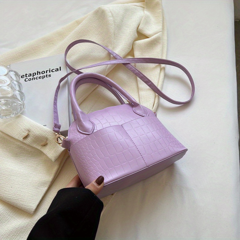 Purple Handbag Luxury Handbag Women Purse Crossbody Bag 