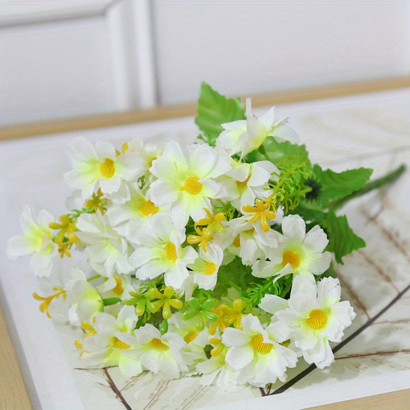 Artificial Silk Daisy Small Wild Chrysanthemum Fake Flowers - Temu