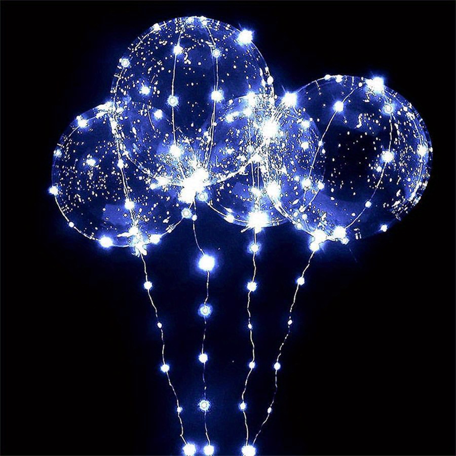  Light up led balloons (warm white-12 sets with battery) : Toys  & Games