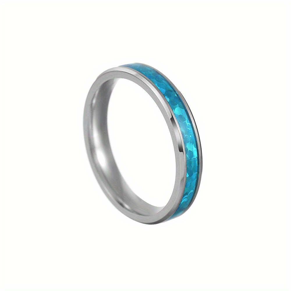 Mens wedding bands deals with blue inlay