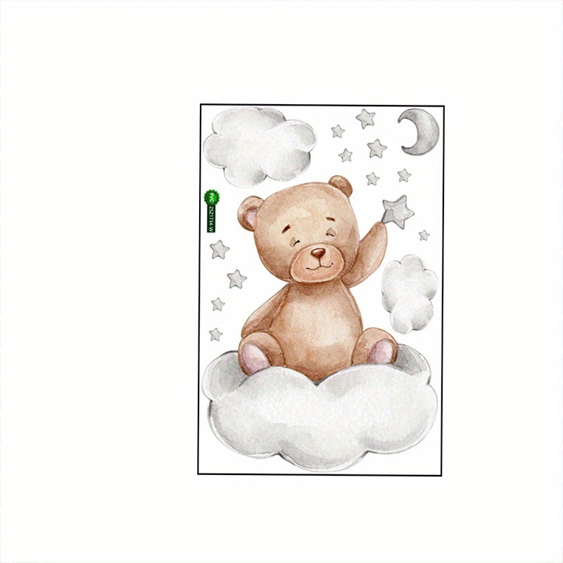 Compre Zsz1337-z 4pcs / Pegatizas de Pared de Oso de Dibujos