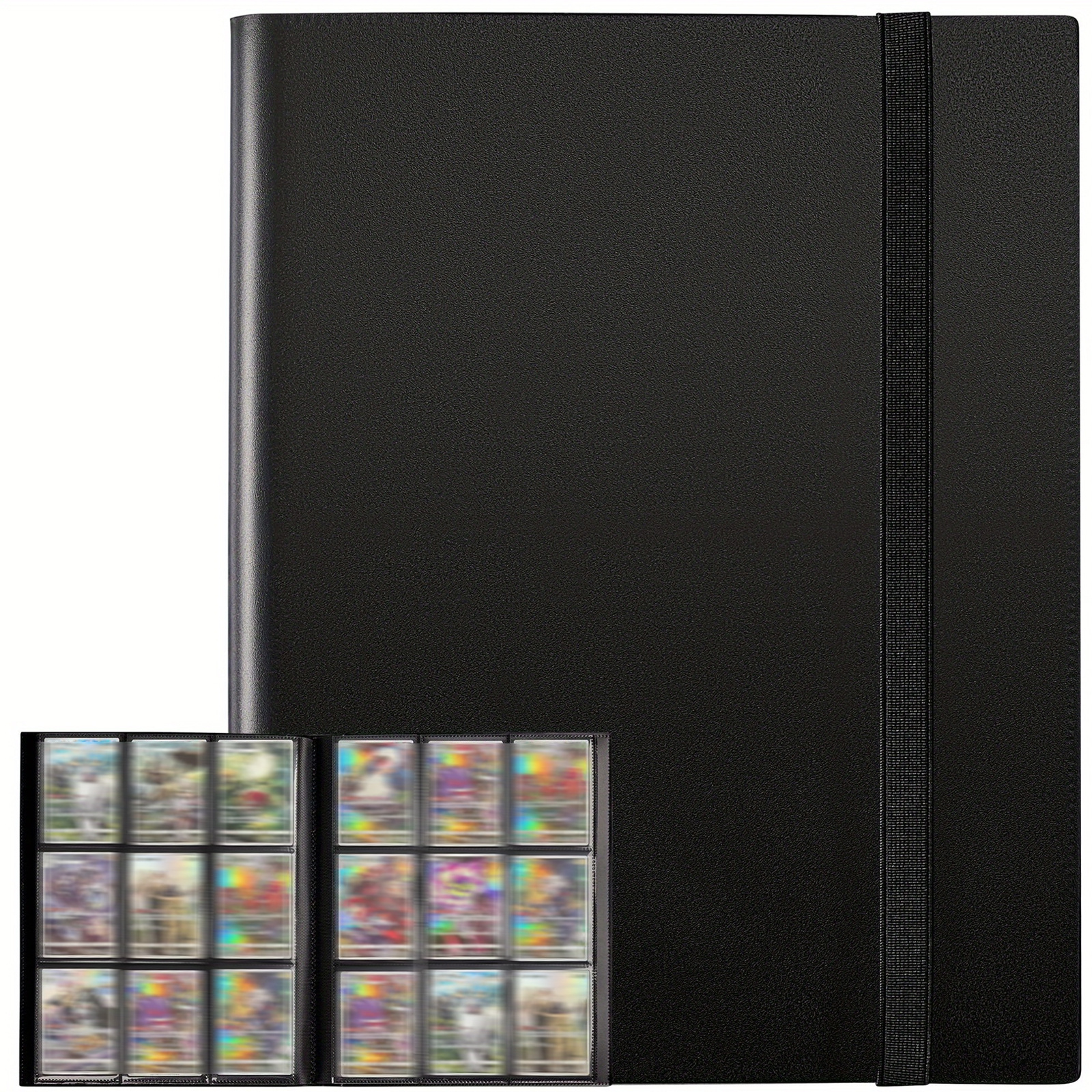 50 Pages, 900 poches, chargement latéral carte de couleur noire
