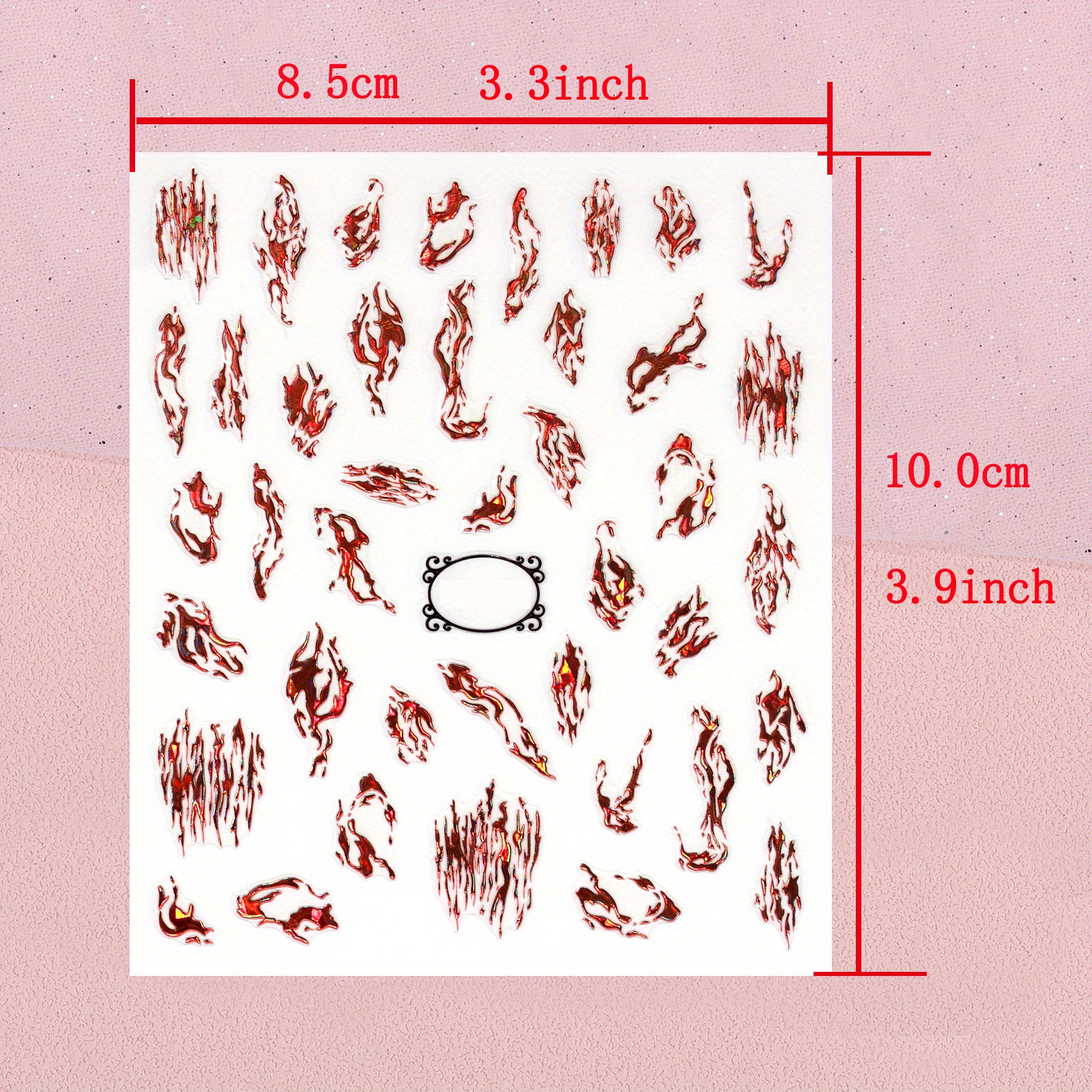 3D Laser Nail Decals Holographic Nail Supplies