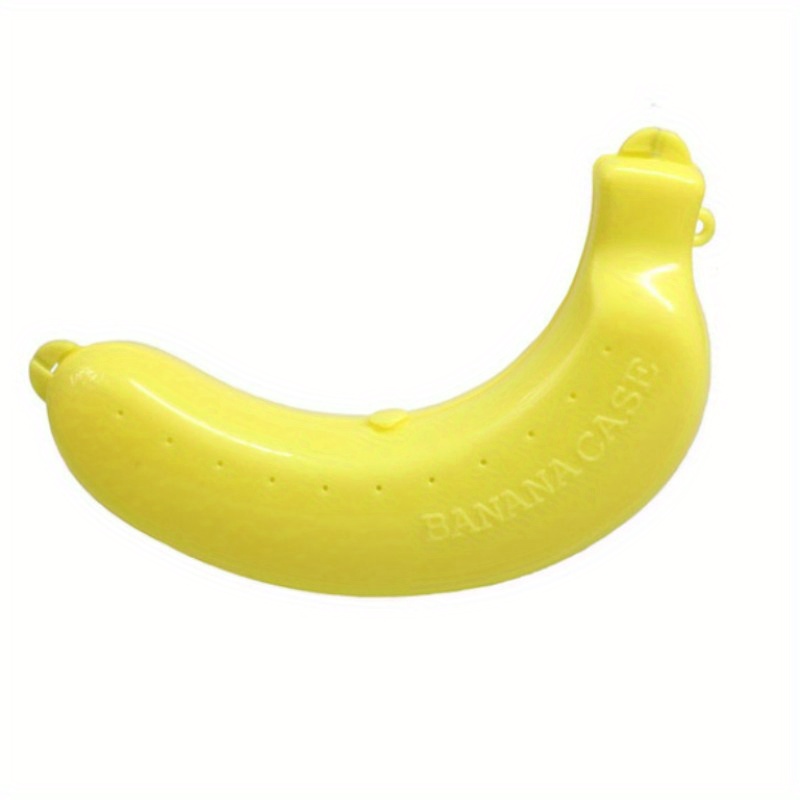 Banana Container, Portable Banana Case Holder for Banana Storage Cute  Banana Protective Case Lunch Fruit Storage Box(Yellow)