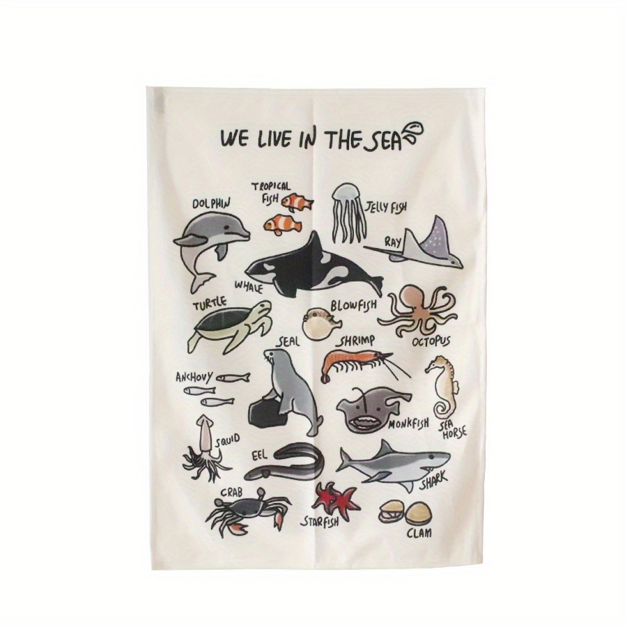 Cognition Alphanumeric Hanging Cloth for Toddler Bathroom Decor