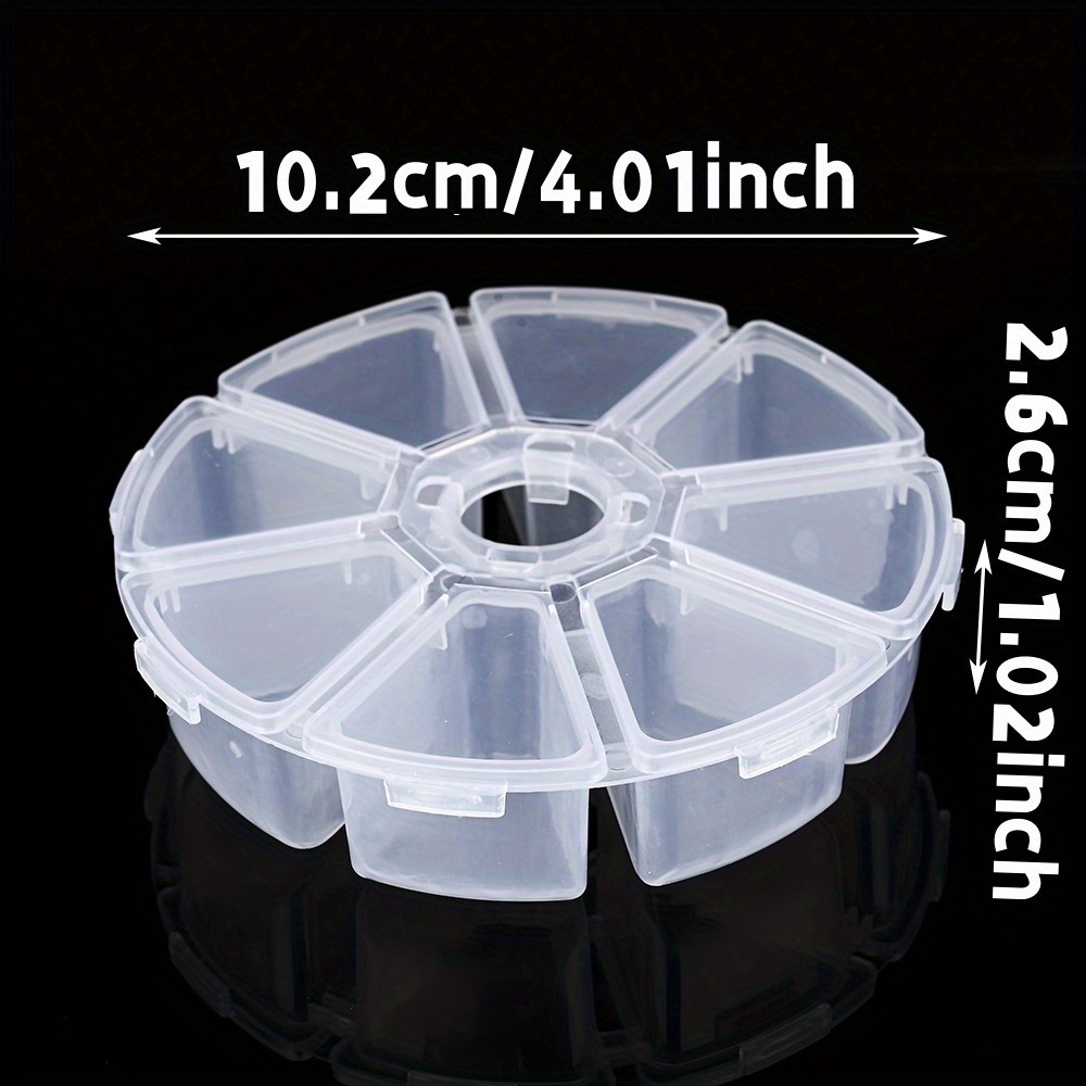 Bead container - 7 compartments - 15x3 cm