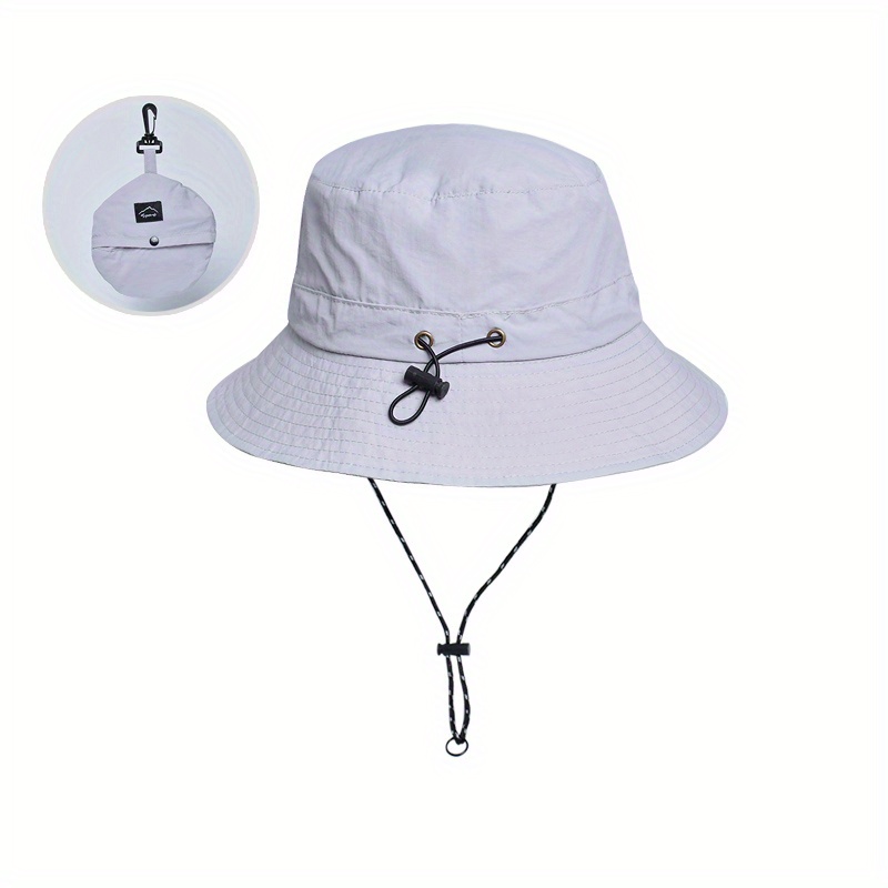 Foldable Waterproof Bucket Hat Casual Solid Color Summer Sun - Temu