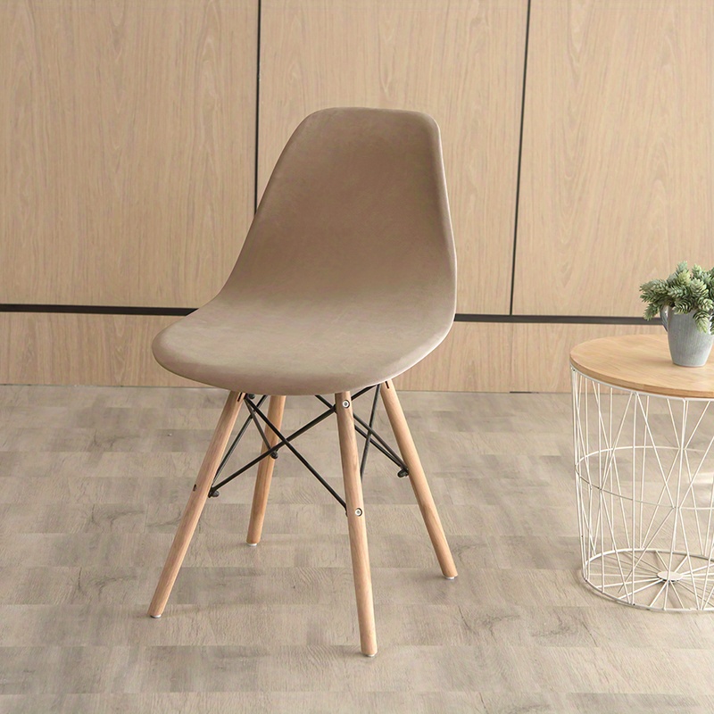 1pc Silvery Fox Dow Shell Chair Cover