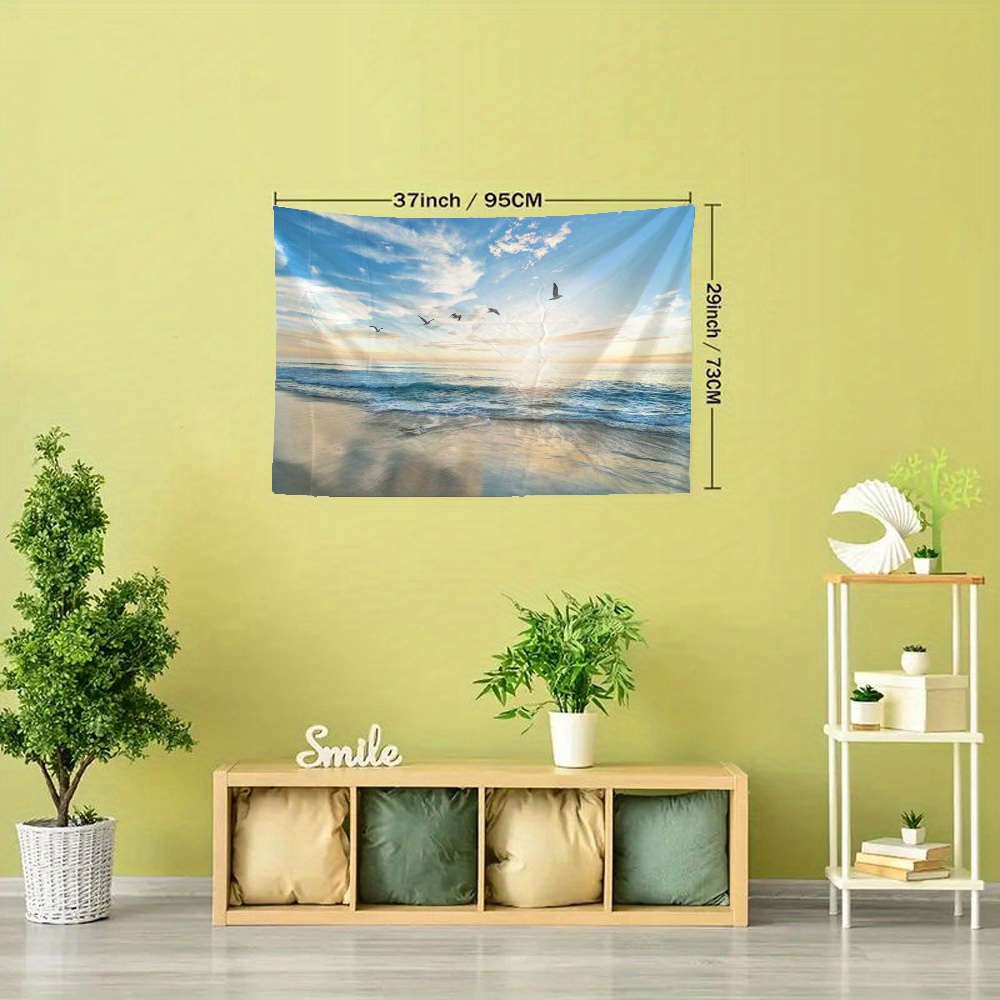 Beach 2024 scene tapestry