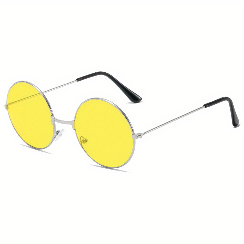 Large Round Sunglasses Women Men Y2k Fashion Color Block - Temu