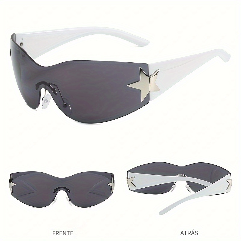 2023 Nuevas gafas de moda para hombres y mujeres Gafas integradas Gafas de moda con pentagrama genial