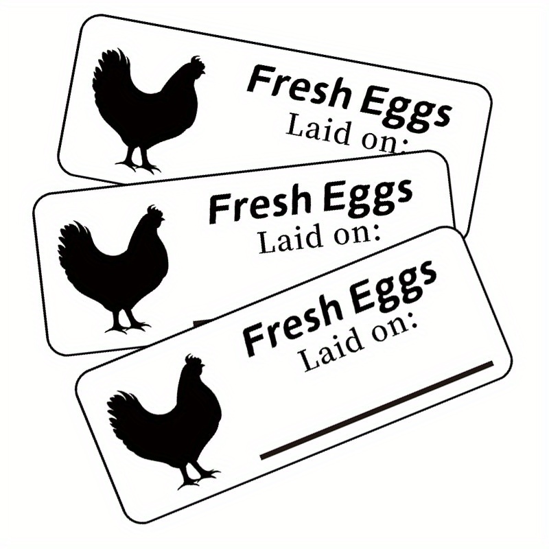 Egg Carton Date Labels, Self-adhesive Handwriting Tag Stickers Labels ...