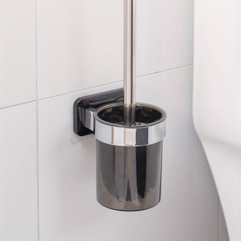 1pcs Brosse de TOILETTE en acier inoxydable Wc Salle de bain Nettoyage  accessoires de toilette, toilet Porte-brosses