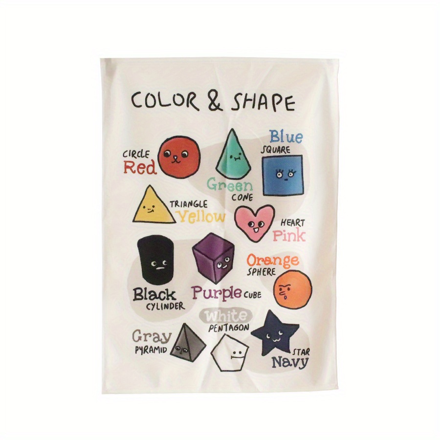 Cognition Alphanumeric Hanging Cloth for Toddler Bathroom Decor