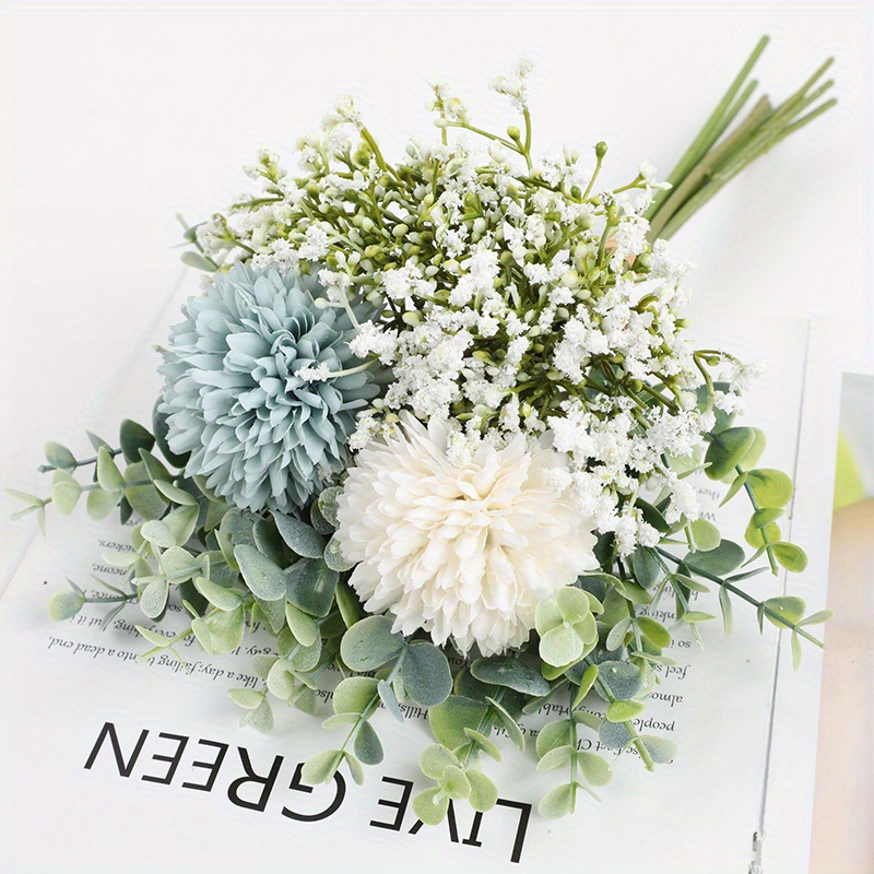 1 Bouquet Of Simulated Bridal Bouquets Simulated Hydrangea - Temu