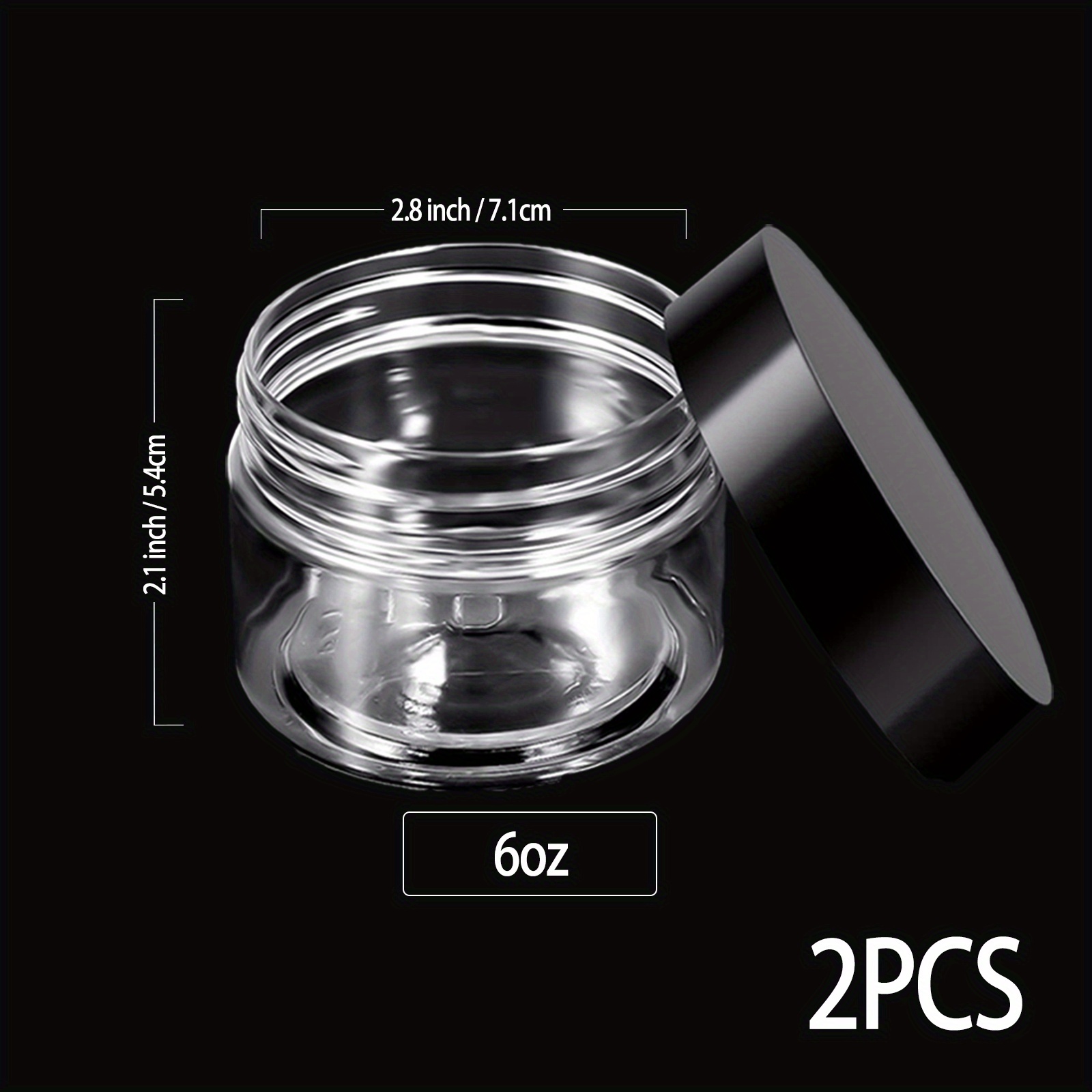 20 Pieces Round Pot Jars Plastic Cosmetic Containers Set with Lid for  Liquid Creams Sample, 20 ml/ 0.7 oz (Pink Lid)