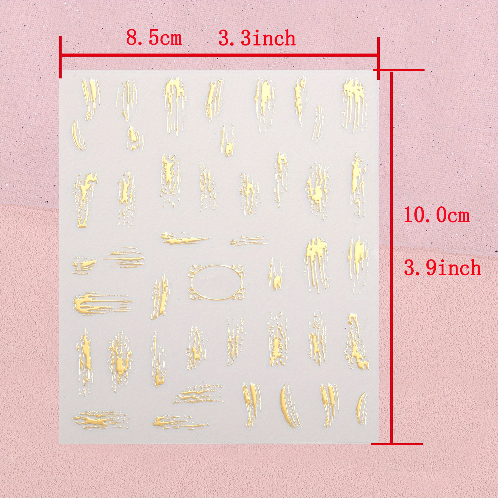 3D Laser Nail Decals Holographic Nail Supplies