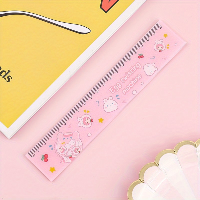 3D Stereo transparent Rulers 20cm Measuring Tool Drawing Template Math  Ruler Angle Ruler Office School Supplies Cute Stationery