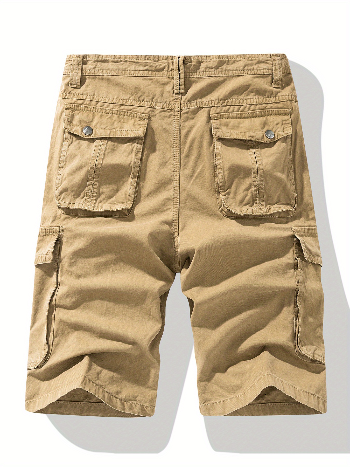 Men's Plain Flap Pocket Cotton Cargo Shorts For Spring And Summer ...