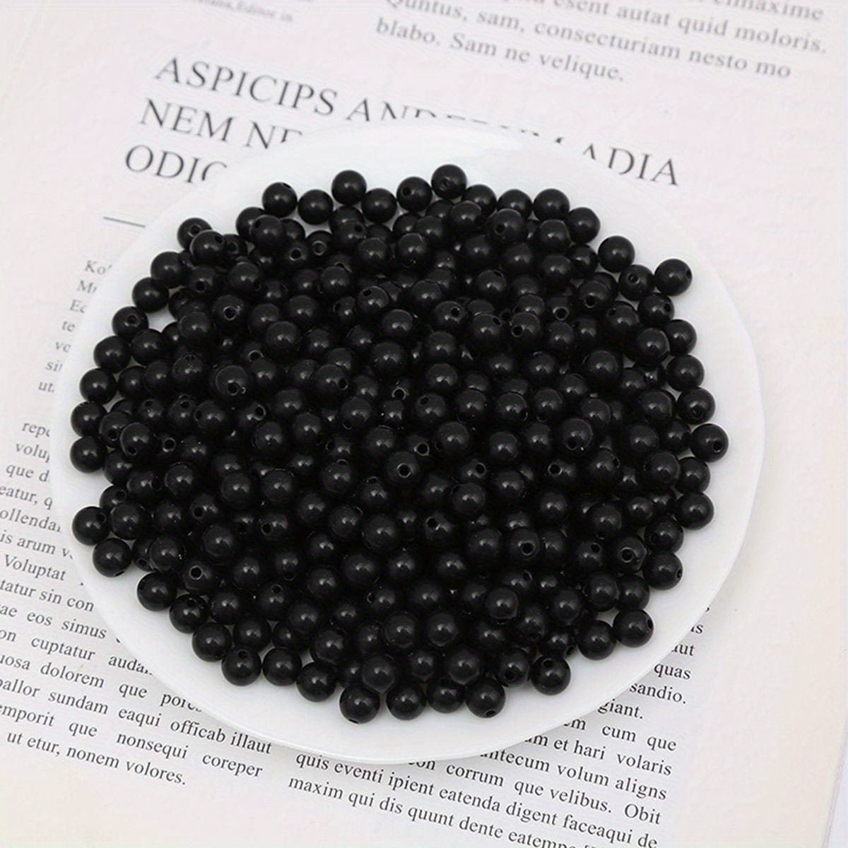 Circa 14g/pacco Accessori Gioielli te Perline Colore Nero E - Temu Italy