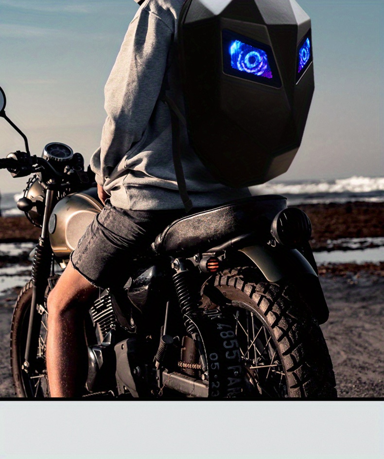 Sac à dos spacieux pour moto avec LED pour casque et ordinateur portable -  LHMIZA : Boutique d'achat produits beauté au Maroc - LHMIZA Shop
