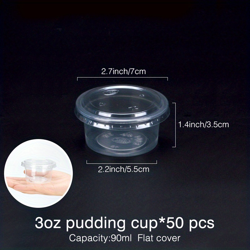 Salad cup with lid 3.5oz (50pcs per pack)