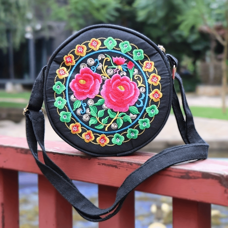 Embroidered crossbody purse new arrivals