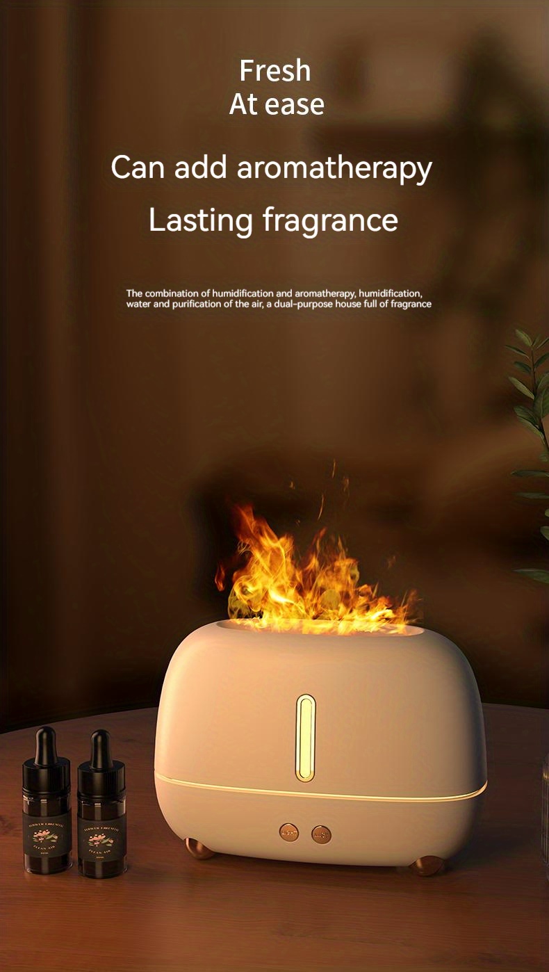 Flame Humidifier Ultrasonic Luxury Humidifiers Suitable Use - Temu