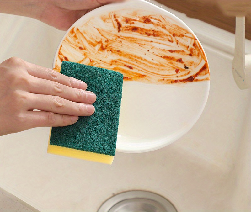 Combo de almohadillas para fregar sin olor (3 unidades) – Reemplazar  esponja de cocina para platos, fregadores de platos para lavar platos –  Esponja