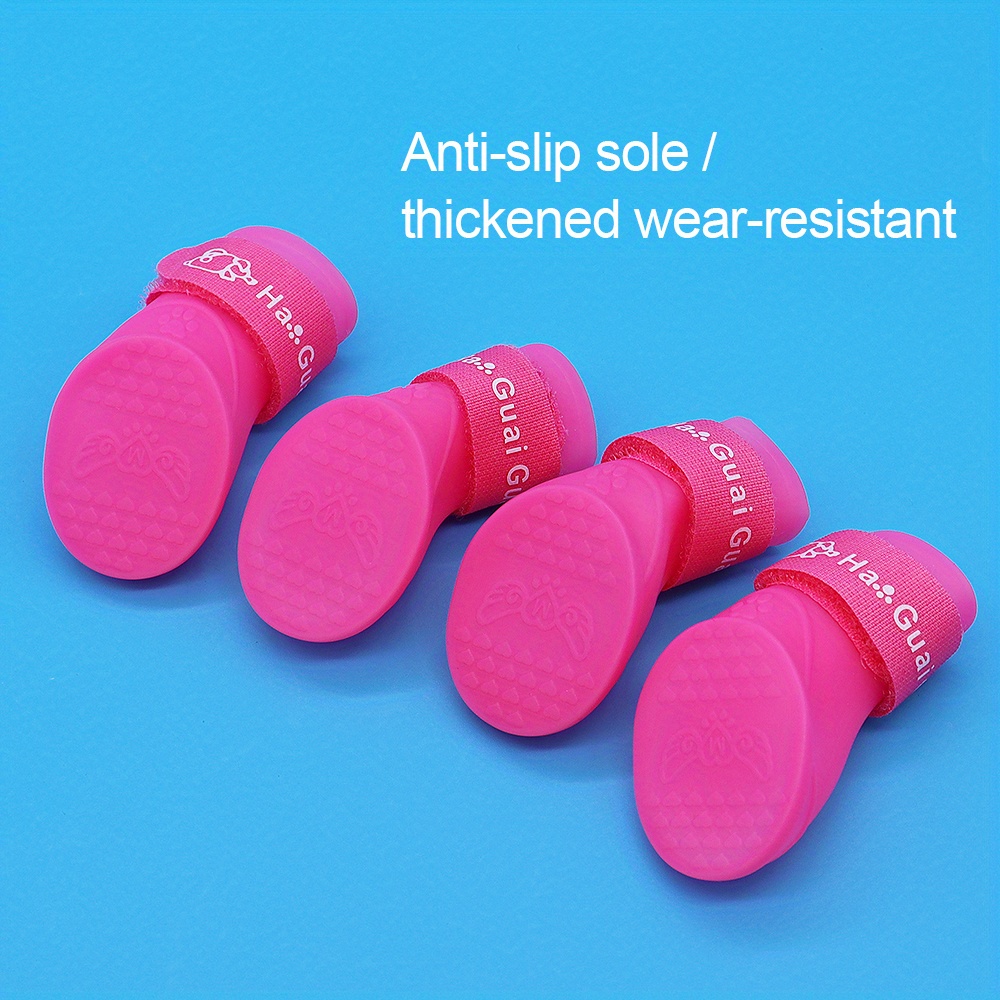 Pet Shoes Cute Pet Dog Shoes Rainproof Puppy Boots Anti Slip Dog Shoes