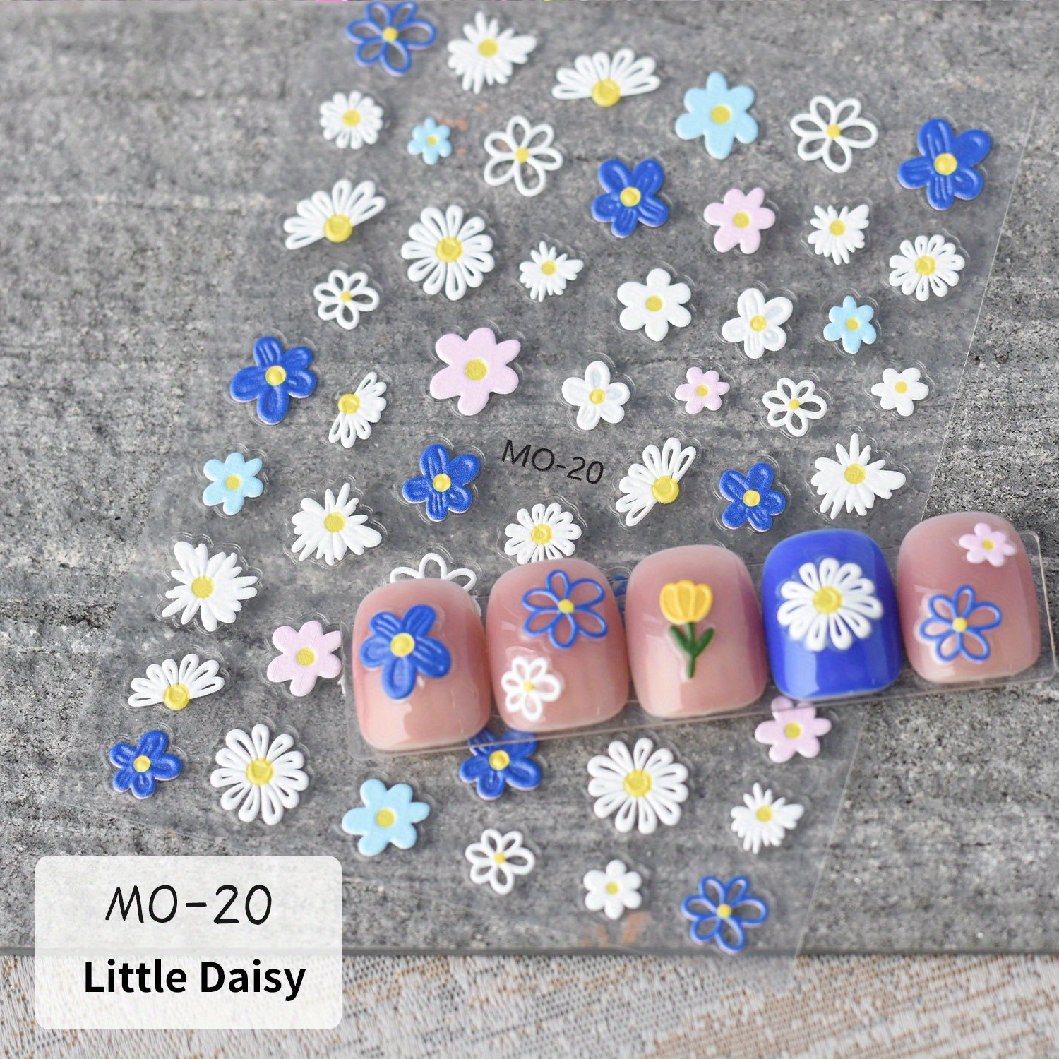 Pegatinas para uñas Mariposas y flores Stickers decoraciones de uñas nail  art