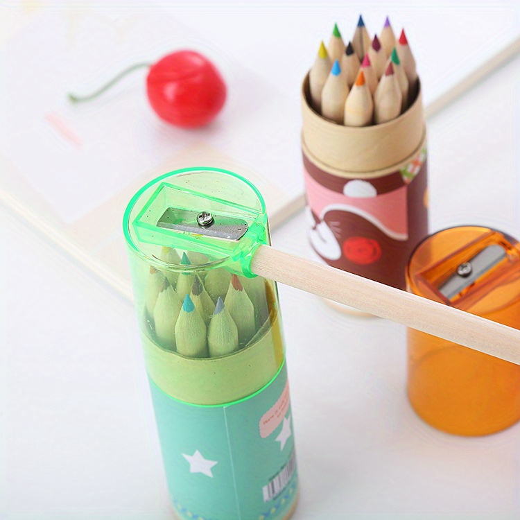 Cute Bear Color Pencils Creative Stationery, Long Colored Pencils With  Cover And Pencil Sharpener, Art Supplies For Coloring Drawing Christmas,  Halloween, Thanksgiving Gift - Temu Denmark