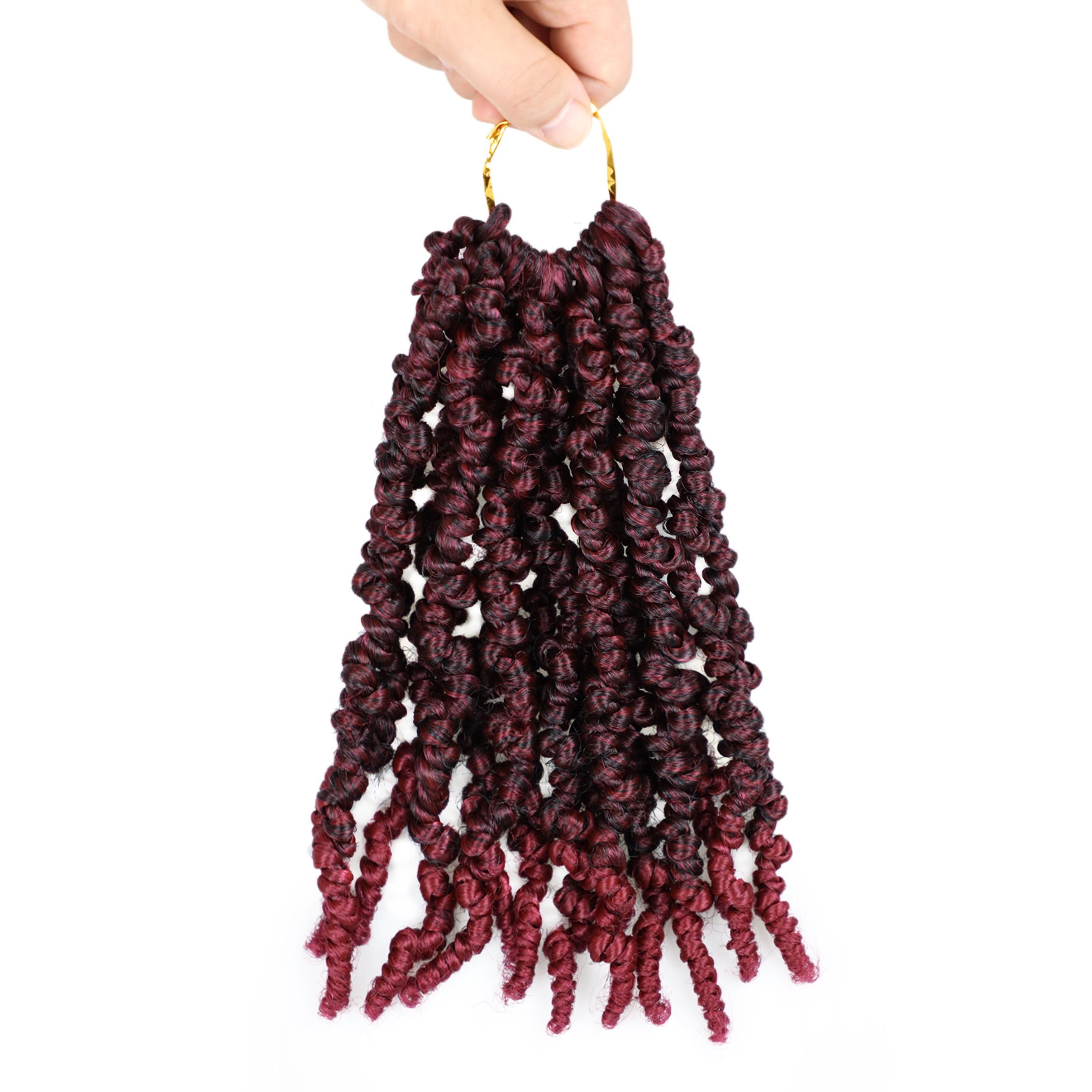 Afro Twist Pre-Twisted Spring Twist Bomb Twist Crochet Braid Hair Curly End  - China Pre Twisted Spring Twist and Bomb Twist Braids price